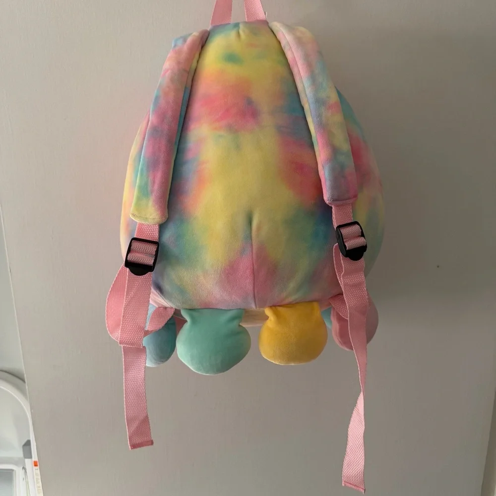 Squishmallows Opal Octopus Plush Backpack Pastel Kids School Travel